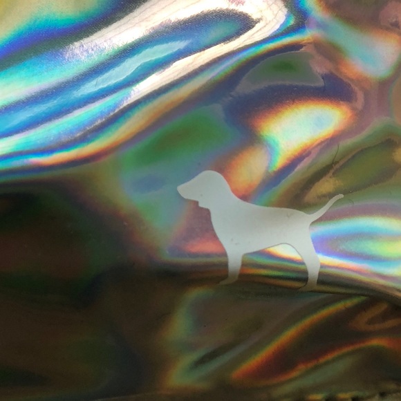 $29❤️New Silver VS PINK iridescent Mini Backpack - Picture 2 of 6